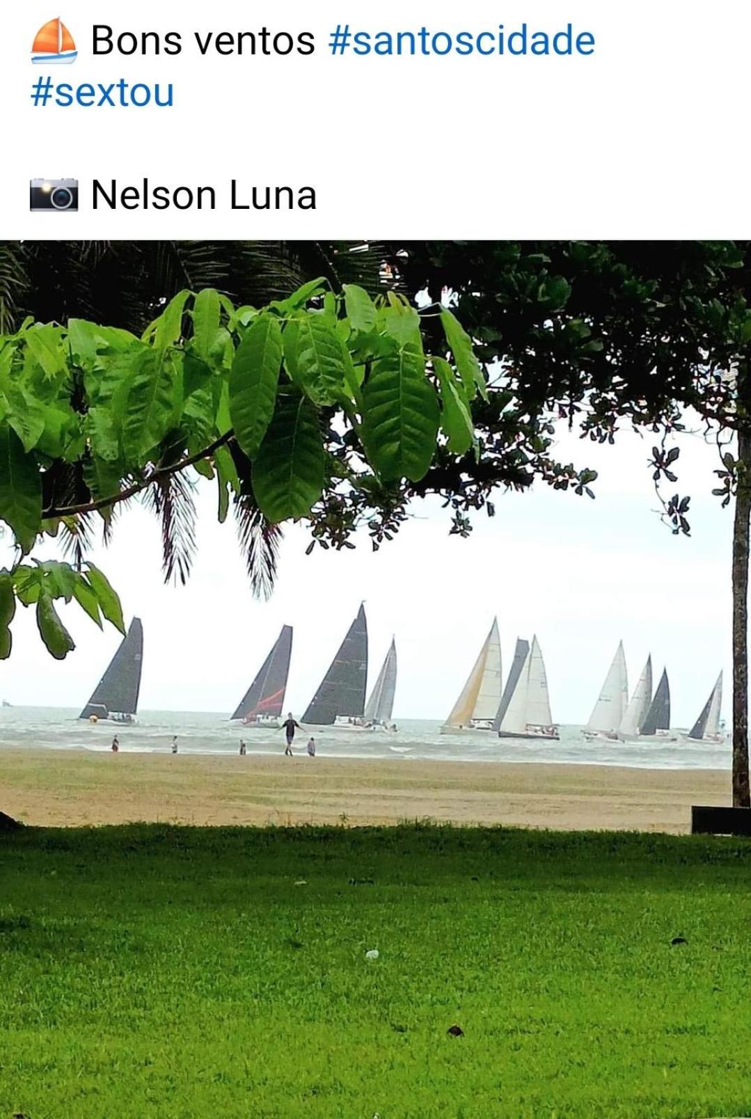 Vista Mar Na Praia Do Gonzaga Santos  Exterior photo